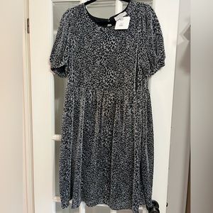 Cute Shimmery Leopard Print Dress